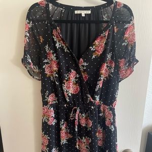 Daniel Rainn Floral and Polka Dot Dress
